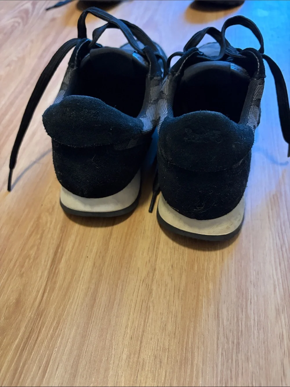 Coach women’s Black Signature Canvas & Suede Sneakers